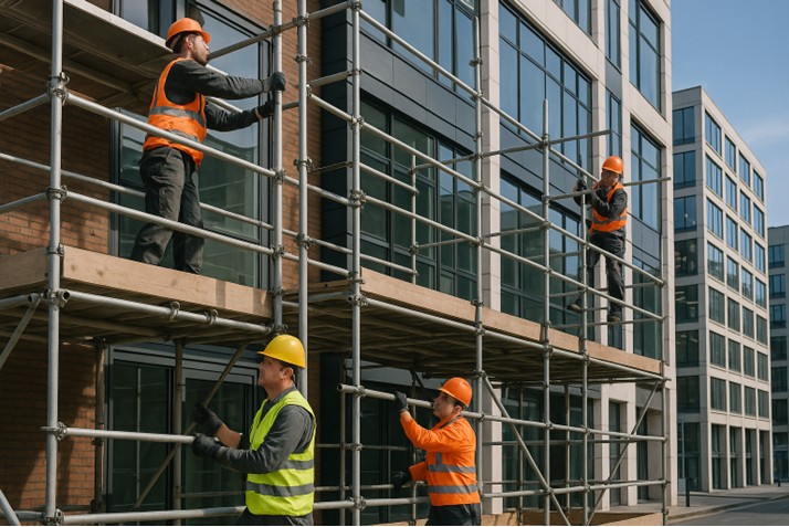 commercial scaffolding erection, commercial scaffolding services, HSE compliance